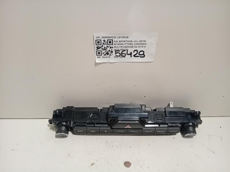 Interruttore Comando Multifunzione D996568020 Kia Sportage IV 2018