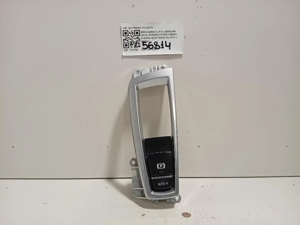 Interruttore Freno A MANO Elettrico 921759402 Bmw Serie 5 F10 Berlina 2012