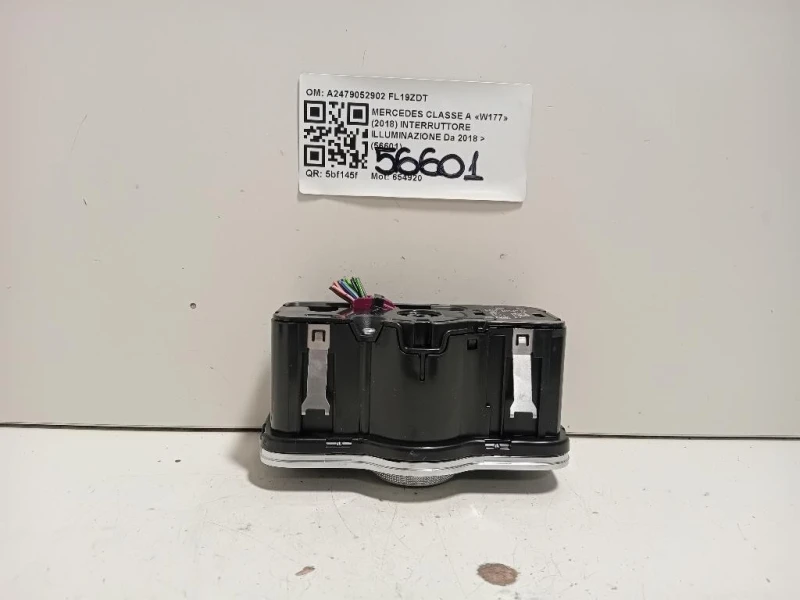Interruttore Illuminazione A2479052902 Mercedes Classe A W177 2018