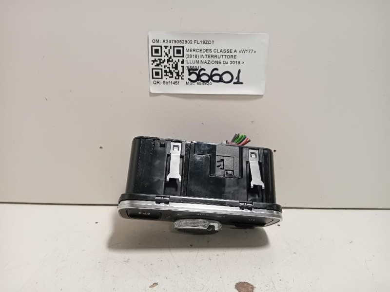 Interruttore Illuminazione A2479052902 Mercedes Classe A W177 2018