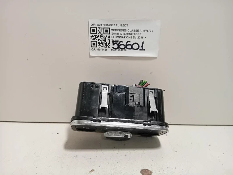 Interruttore Illuminazione A2479052902 Mercedes Classe A W177 2018