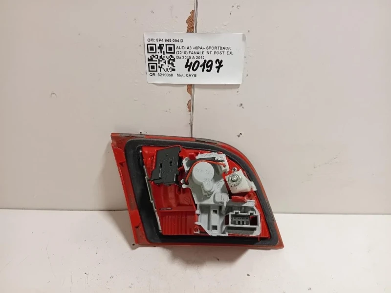 Fanale INT POST DX 8P4 945 094 D Audi A3 8PA Sportback 2010