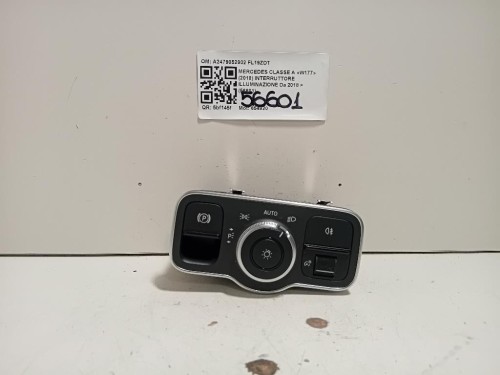 Interruttore Illuminazione A2479052902 Mercedes Classe A W177 2018