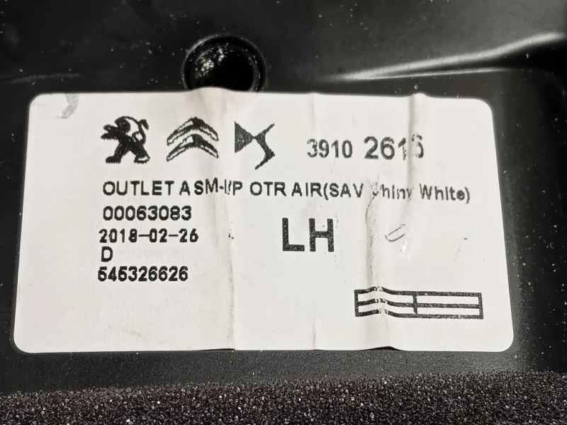 KIT Griglie Condotto ARIA Cruscotto 3910261539102617 Citroen C3 Aircross 2017