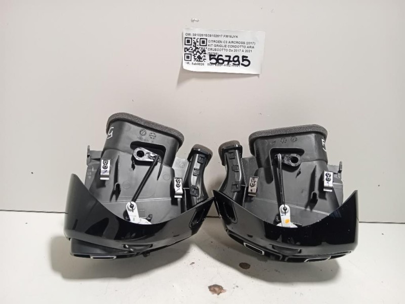 KIT Griglie Condotto ARIA Cruscotto 3910261539102617 Citroen C3 Aircross 2017
