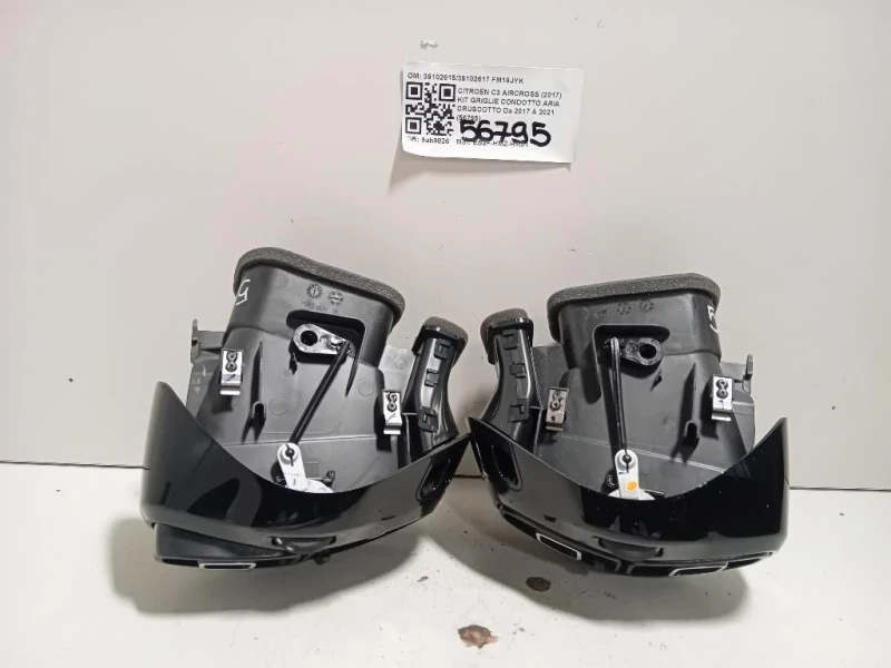 KIT Griglie Condotto ARIA Cruscotto 3910261539102617 Citroen C3 Aircross 2017