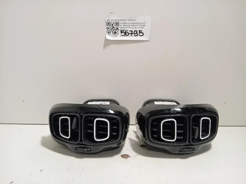 KIT Griglie Condotto ARIA Cruscotto 3910261539102617 Citroen C3 Aircross 2017