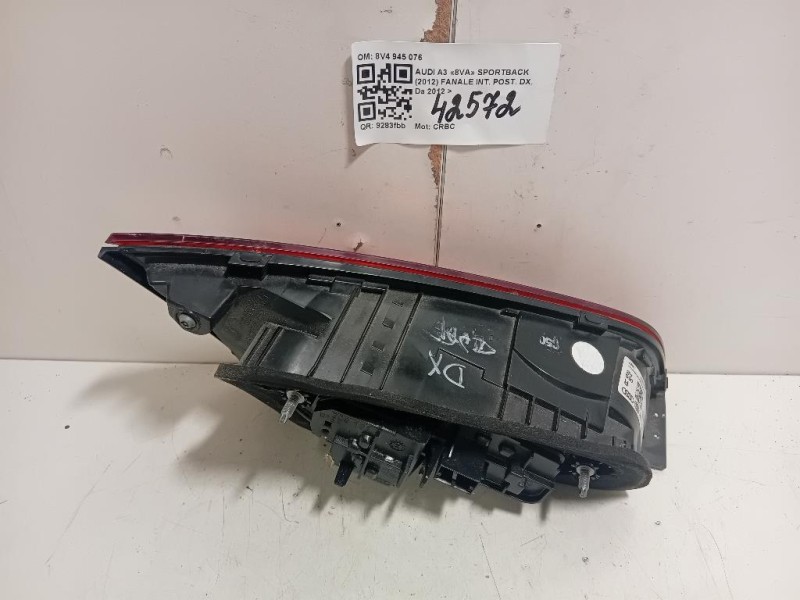 Fanale INT POST DX 8V4 945 076 Audi A3 8VA Sportback 2012