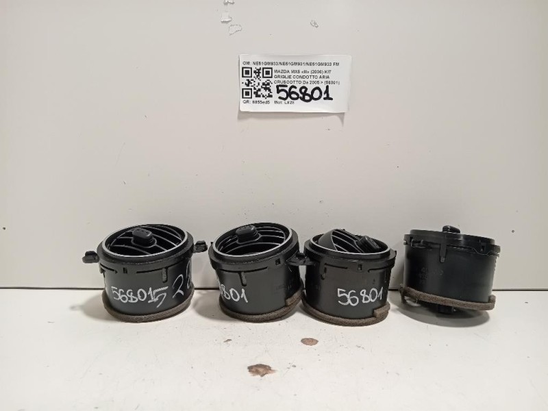 KIT Griglie Condotto ARIA Cruscotto NE51GM933NE51GM931NE51GM933 Mazda MX5 III 2006