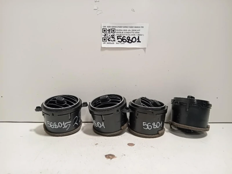 KIT Griglie Condotto ARIA Cruscotto NE51GM933NE51GM931NE51GM933 Mazda MX5 III 2006
