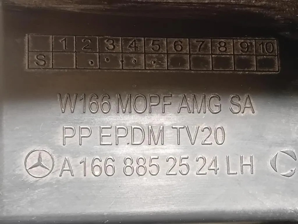 Rinforzo Paraurti ANT SX A 166 885 25 24 LH Mercedes Classe GLE W166 2015