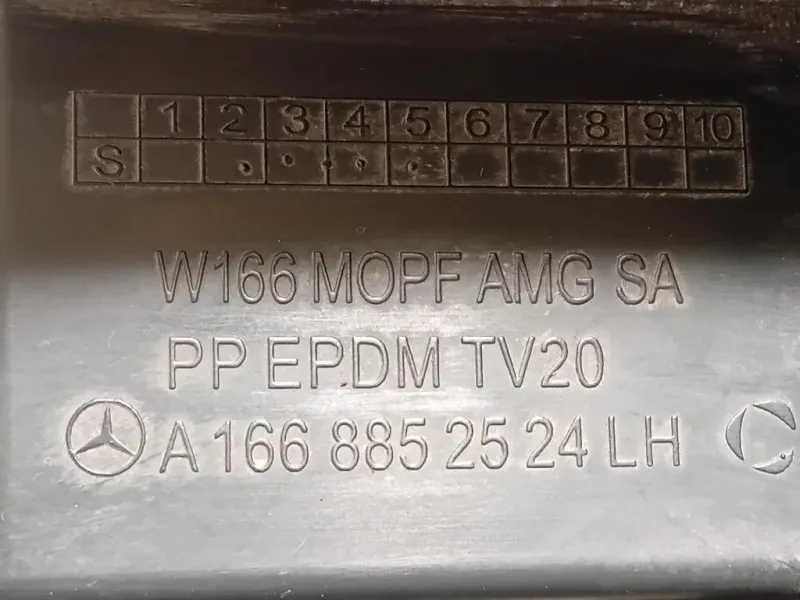 Rinforzo Paraurti ANT SX A 166 885 25 24 LH Mercedes Classe GLE W166 2015