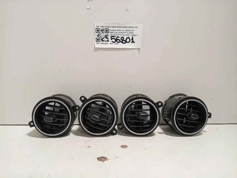 KIT Griglie Condotto ARIA Cruscotto NE51GM933NE51GM931NE51GM933 Mazda MX5 III 2006