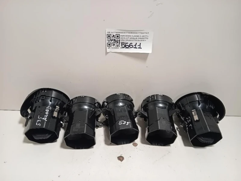 KIT Griglie Condotto ARIA Cruscotto A1778308300A1778306300A177830770 Mercedes Classe A W177 2018