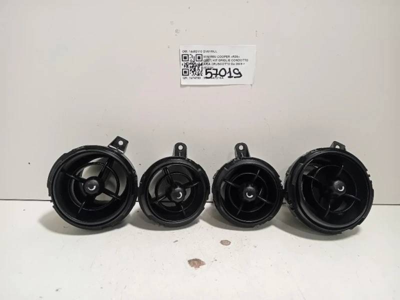 KIT Griglie Condotto ARIA Cruscotto 14482110 Mini MINI Cooper R56 2007