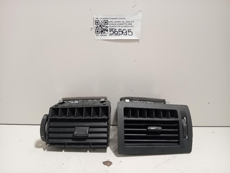 KIT Griglie Condotto ARIA Cruscotto 1314439813144399 Opel Zafira B 2005