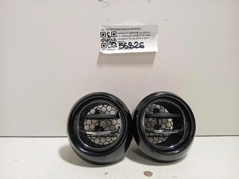 KIT Griglie Condotto ARIA Cruscotto 687606325687606325 Renault Captur I 2013