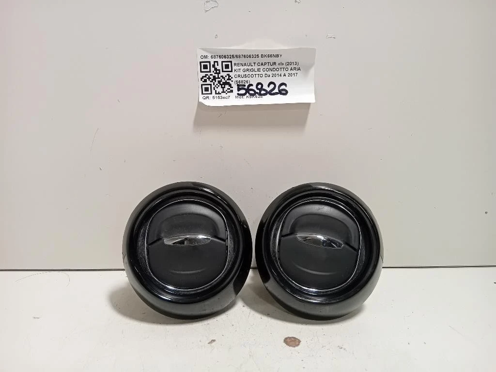 KIT Griglie Condotto ARIA Cruscotto 687606325687606325 Renault Captur I 2013