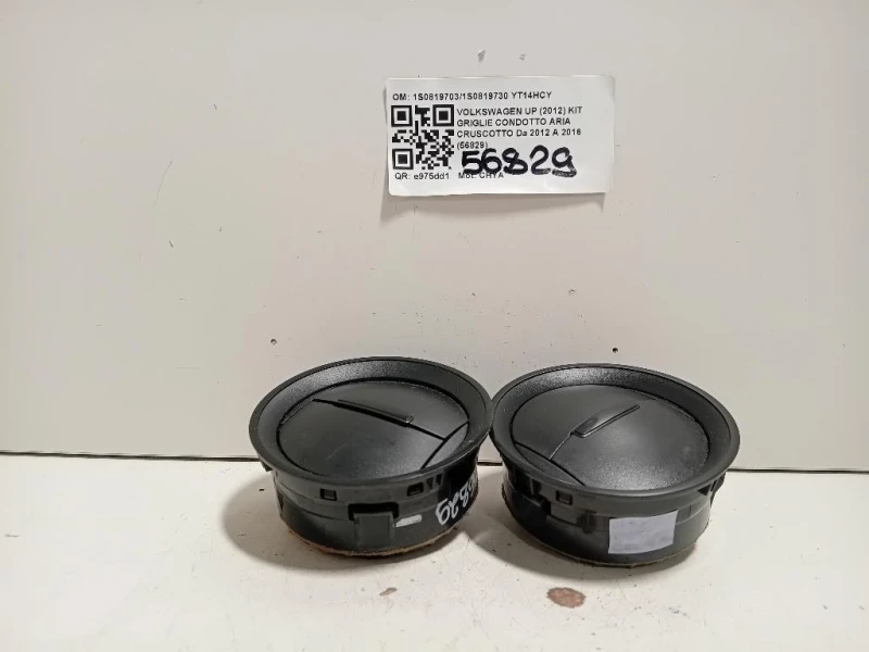 KIT Griglie Condotto ARIA Cruscotto 1S08197031S0819730 Volkswagen UP 2012