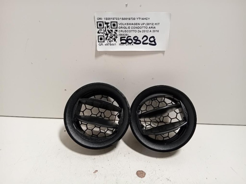 KIT Griglie Condotto ARIA Cruscotto 1S08197031S0819730 Volkswagen UP 2012