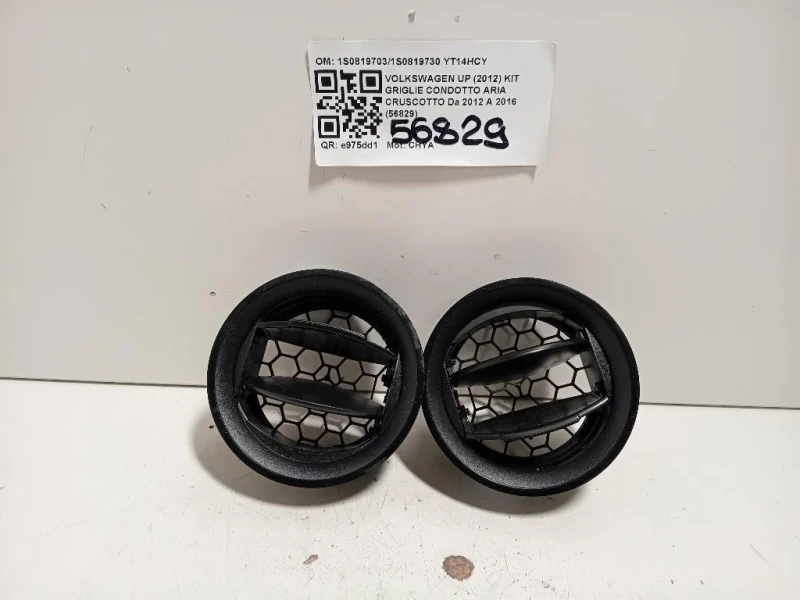 KIT Griglie Condotto ARIA Cruscotto 1S08197031S0819730 Volkswagen UP 2012