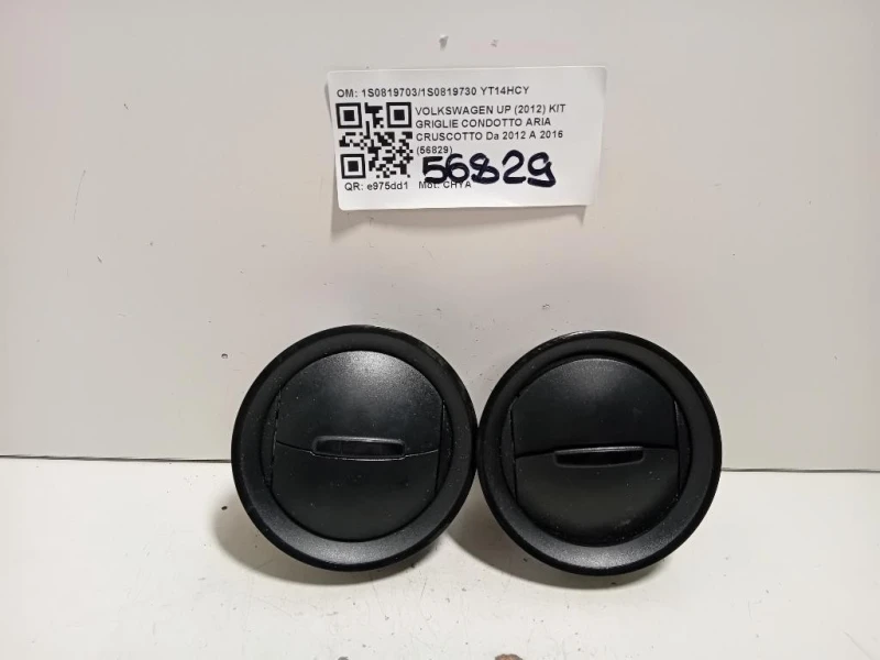 KIT Griglie Condotto ARIA Cruscotto 1S08197031S0819730 Volkswagen UP 2012
