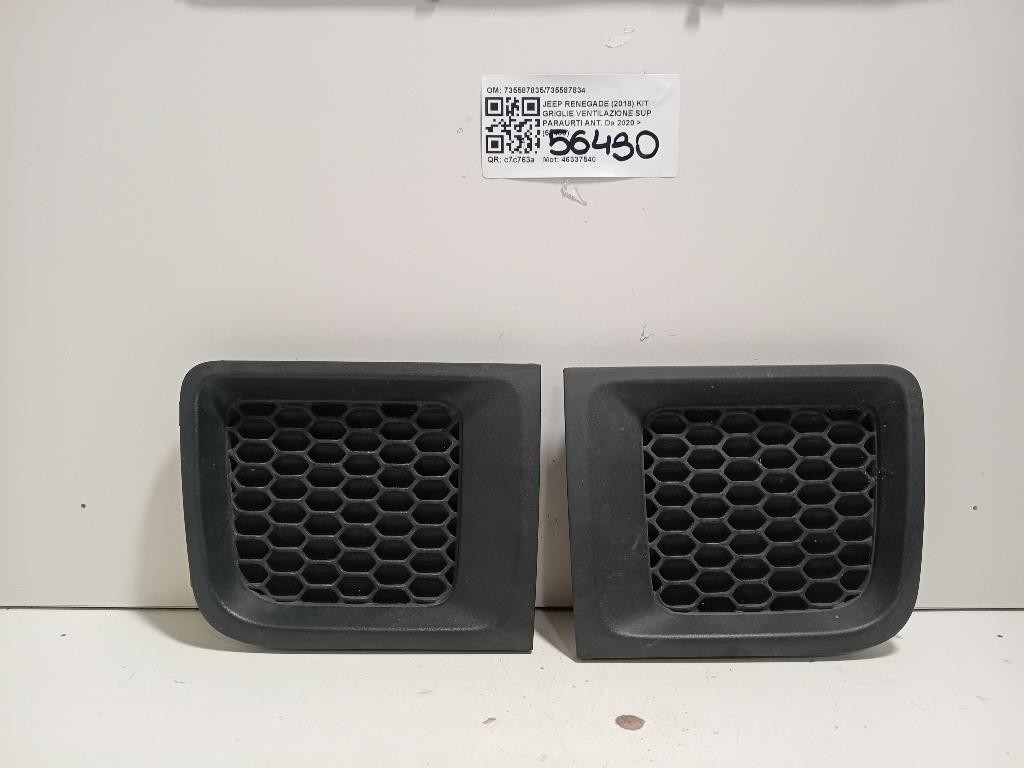 KIT Griglie Ventilazione SUP Paraurti ANT 735587835735587834 Jeep Renegade 2018