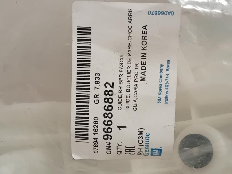 KIT Staffe Sostegno Paraurti POST 96686882 Chevrolet Spark 2010