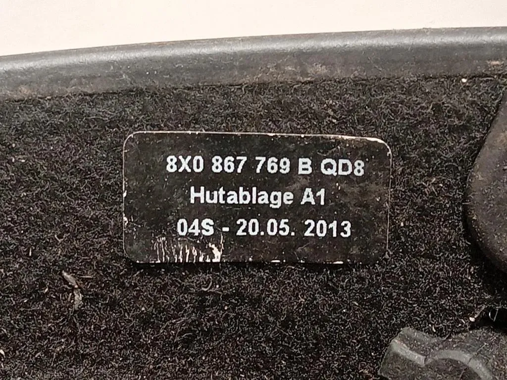 Ripiano Copertura VANO Bagagli 8X0 867 769 B Audi A1 8XA Sportback 2012