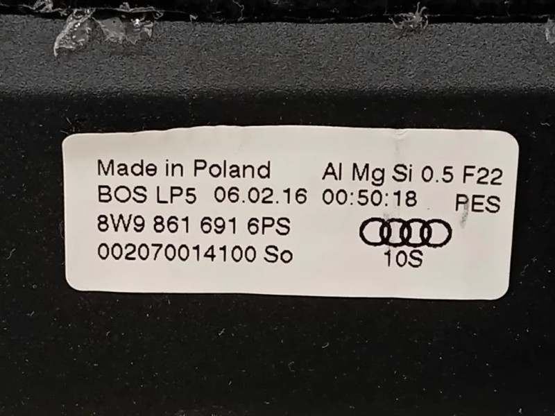 Ripiano Copertura VANO Bagagli 8W9861691 Audi A4 8W5 Avant 2015