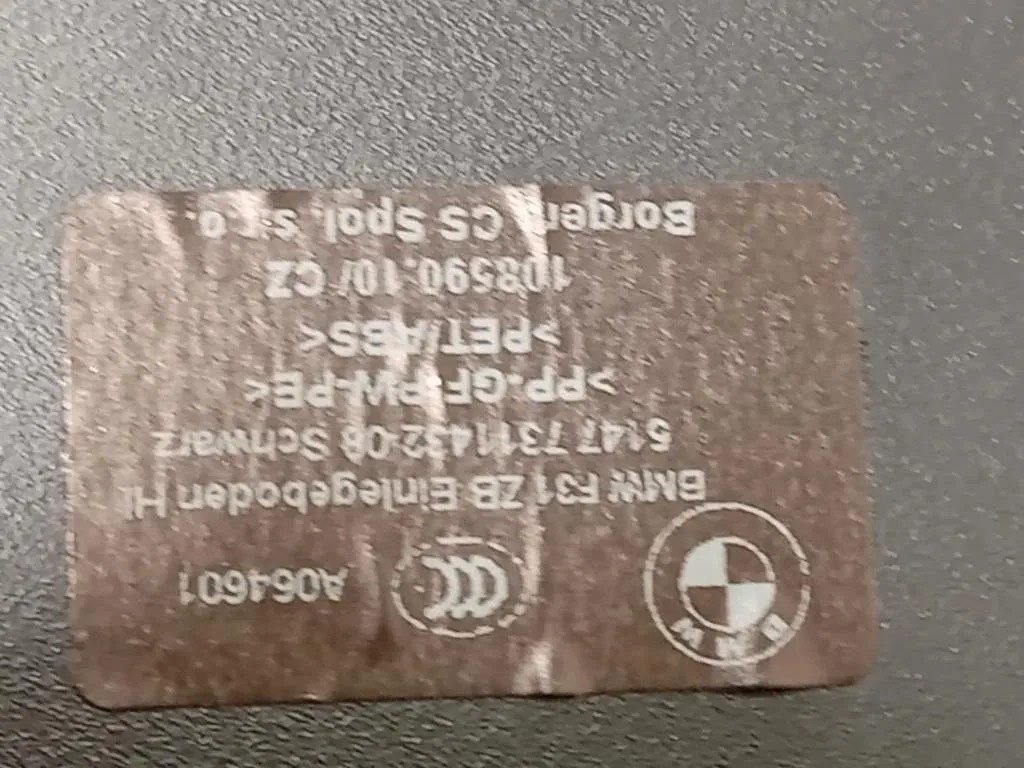 Ripiano Copertura VANO Bagagli 5147 7311432-08 Bmw Serie 3 F30 Berlina 2012