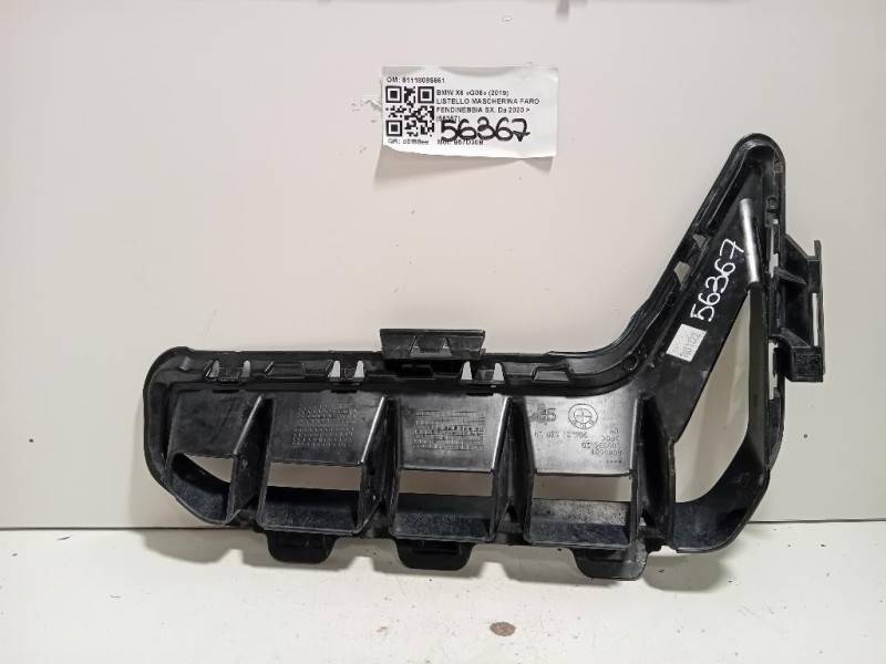 Listello Mascherina FARO Fendinebbia SX 51118085661 Bmw X6 G06 2019