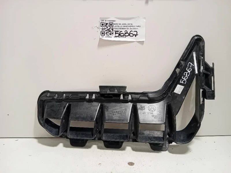 Listello Mascherina FARO Fendinebbia SX 51118085661 Bmw X6 G06 2019