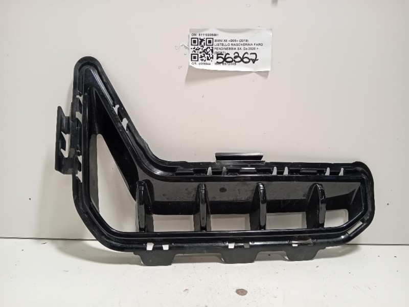 Listello Mascherina FARO Fendinebbia SX 51118085661 Bmw X6 G06 2019