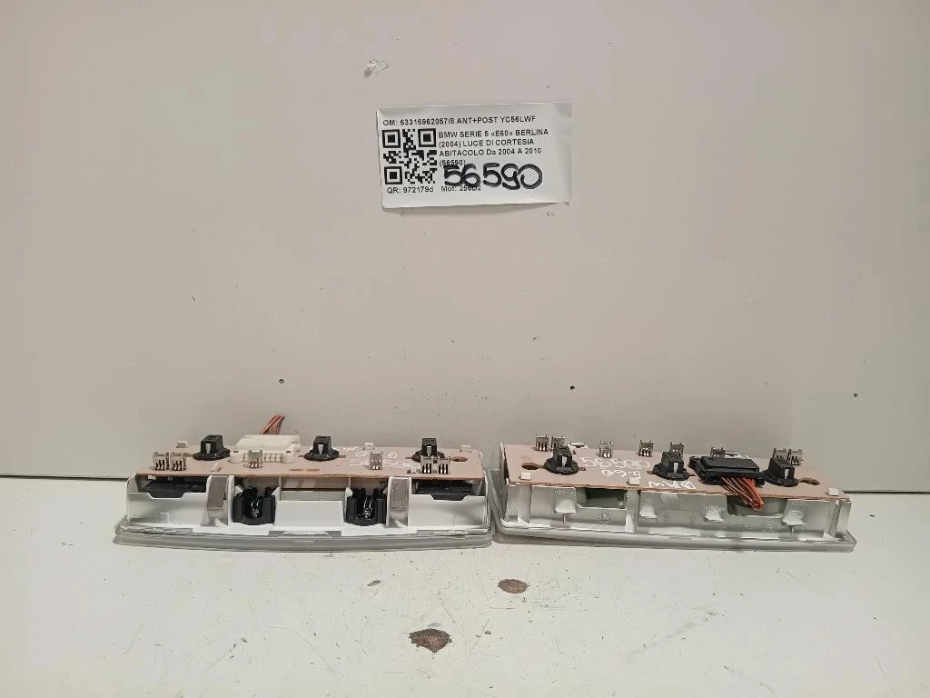LUCE DI Cortesia Abitacolo 633169620578 ANT+POST Bmw Serie 5 E60 Berlina 2004