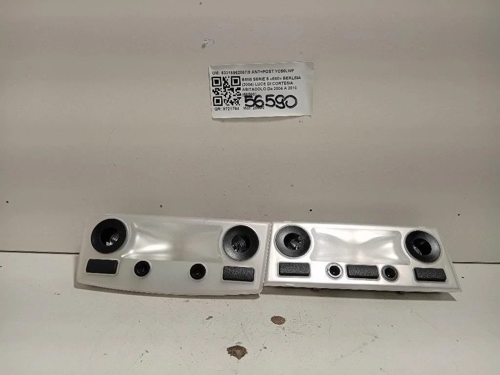 LUCE DI Cortesia Abitacolo 633169620578 ANT+POST Bmw Serie 5 E60 Berlina 2004
