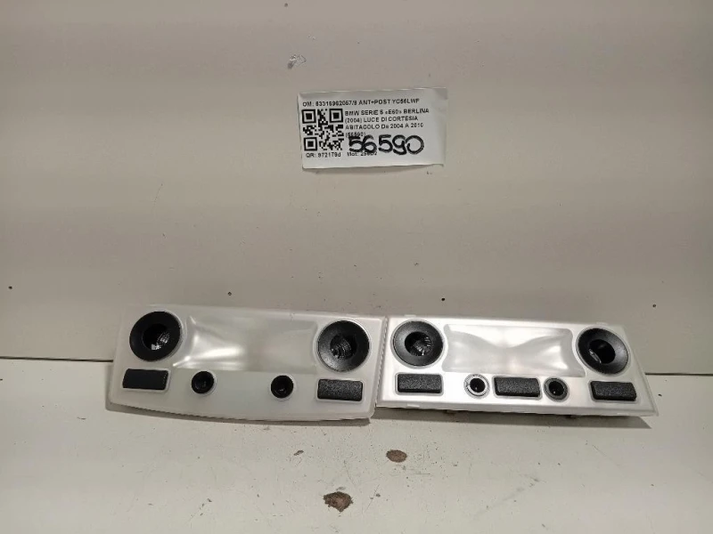 LUCE DI Cortesia Abitacolo 633169620578 ANT+POST Bmw Serie 5 E60 Berlina 2004