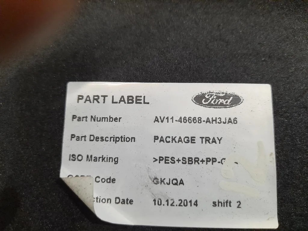 Ripiano Copertura VANO Bagagli AV1146668AH Ford B-max 2012