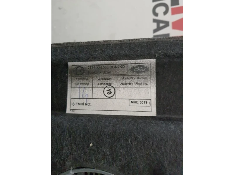 Ripiano Copertura VANO Bagagli 1360902 2T14K46506BG Ford Transit Connect I 2002