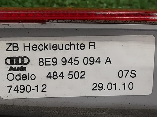 Fanale INT POST DX 8E9945094A Audi A4 8K5 Avant 2008