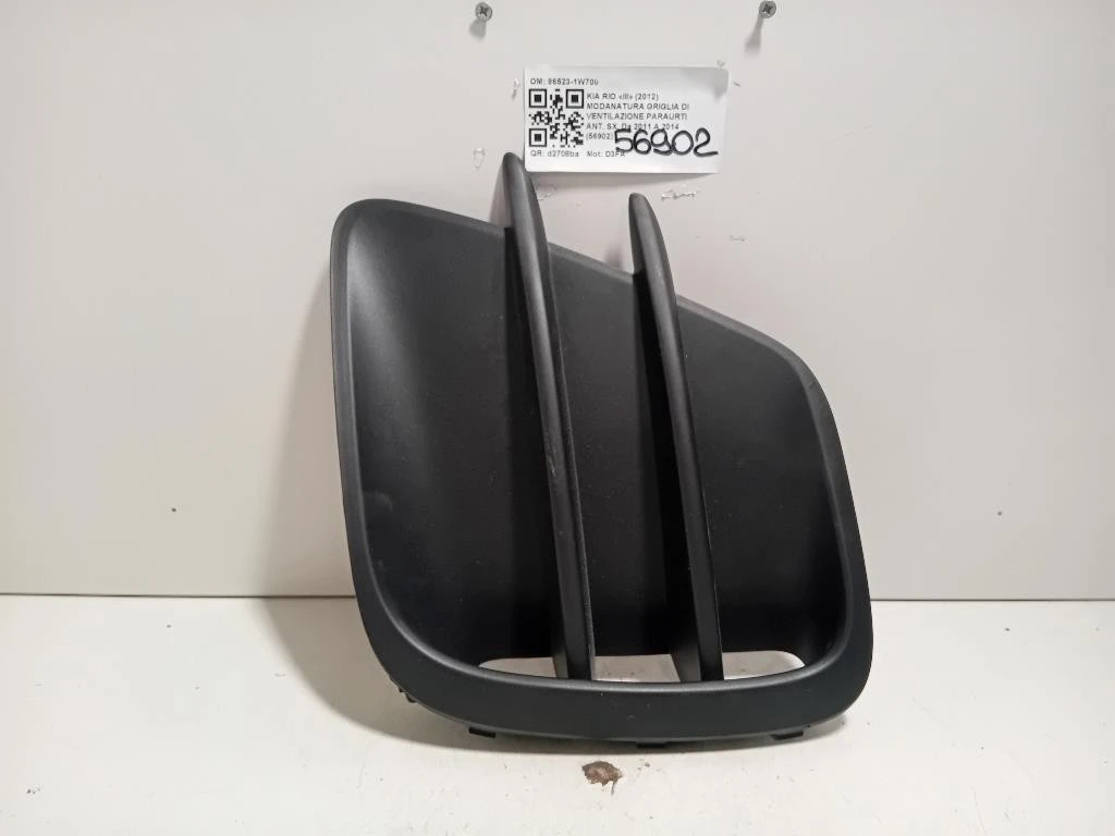 Modanatura Griglia DI Ventilazione Paraurti ANT SX 86523-1W700 Kia RIO III 2012