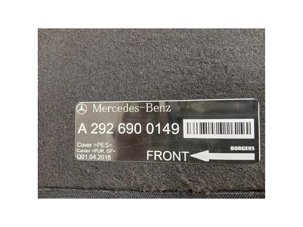 Ripiano Copertura VANO Bagagli A2926900149 Mercedes Classe GLC C253 Coupé 2016