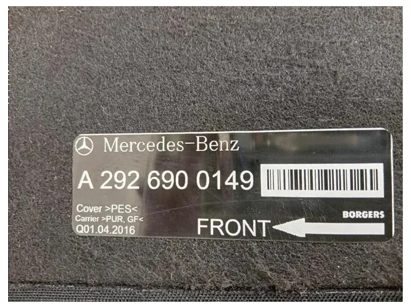 Ripiano Copertura VANO Bagagli A2926900149 Mercedes Classe GLC C253 Coupé 2016