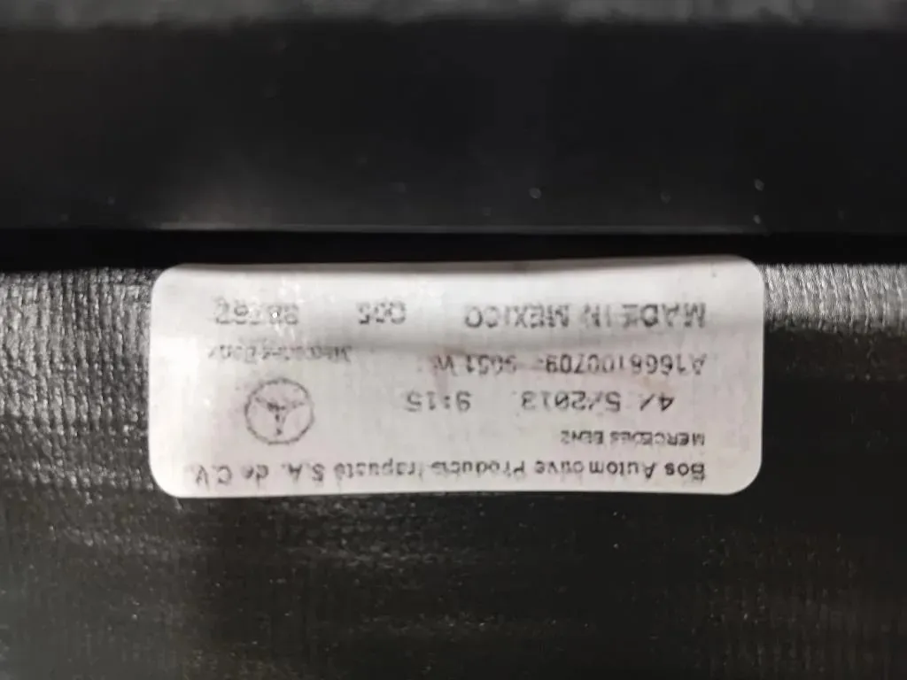 Ripiano Copertura VANO Bagagli A1668100709 Mercedes Classe ML W166 2012