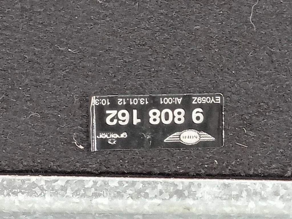 Ripiano Copertura VANO Bagagli 9808162 Mini Countryman ONE R60 2014