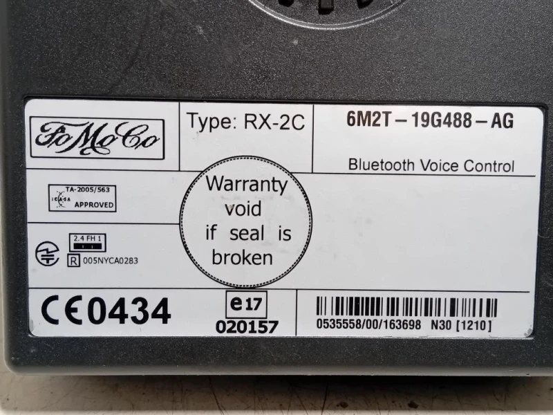 Modulo Bluetooth 6M2T-19G488-AG Ford Transit V 2006