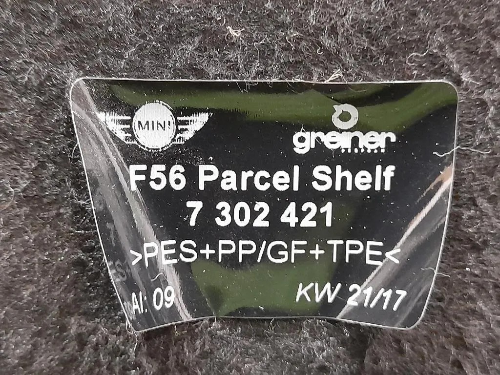 Ripiano Copertura VANO Bagagli 7302421 Mini MINI Cooper F55 2014