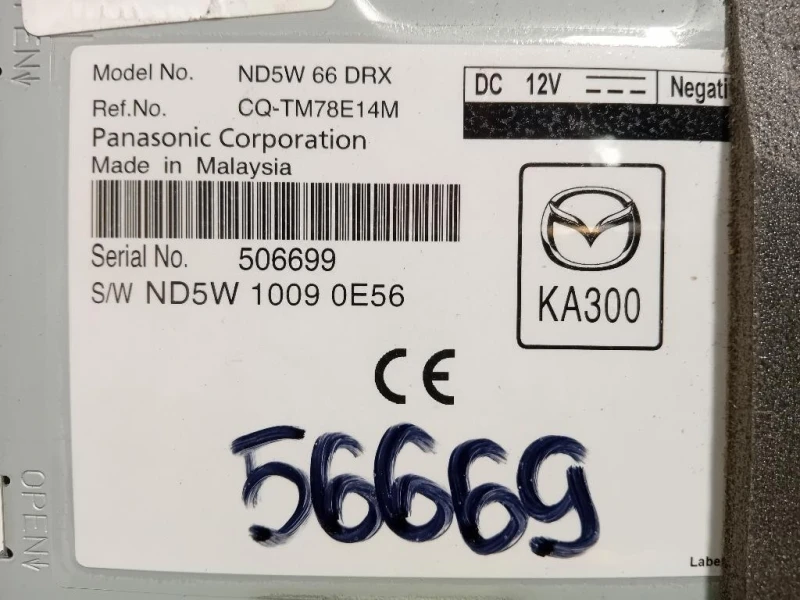 Modulo Bluetooth ND5W66DRX Mazda MX5 IV 2015
