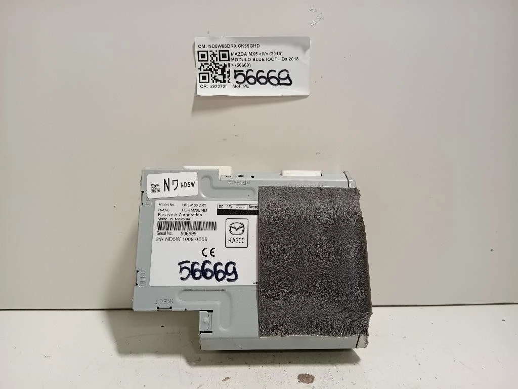Modulo Bluetooth ND5W66DRX Mazda MX5 IV 2015
