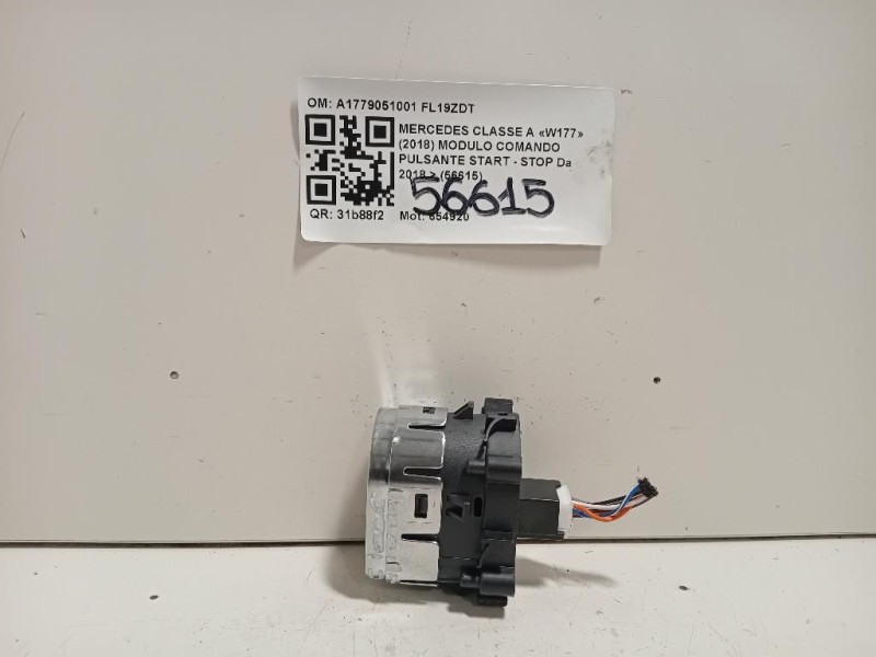 Modulo Comando Pulsante Start - STOP A1779051001 Mercedes Classe A W177 2018